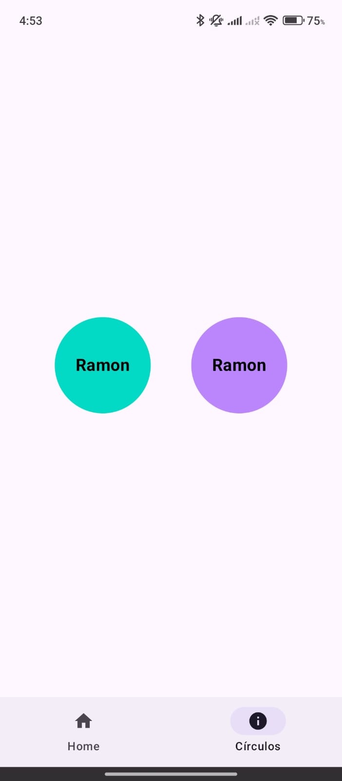 App de Cards & Circles - Tela 2