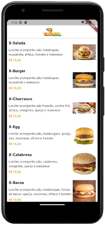 App de delivery - Tela 2