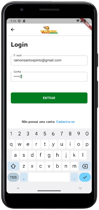 App de delivery - Tela 1